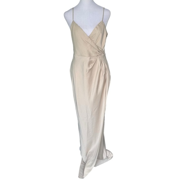 BHLDN - NWT Freya Satin Charmeuse Formal Bridesmaid Maxi Dress Sz 4 - Picture 4 of 12